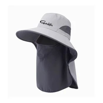 2023 Yeni Gamakatsu Şapka Yaz İnce Güneş Koruma balıkçı şapkası Su Geçirmez Pelerin Şapka Maskesi Çıkarılabilir Şapka Balıkçı Geniş şapka