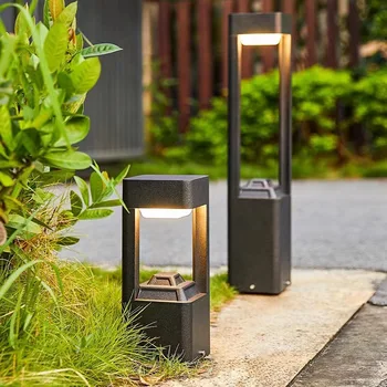 Modern Ve Minimalist Açık LED çim lambası AC85-265V Çim Bahçe Peyzaj Lambası Su Geçirmez Avlu Lambası Park Lambası Aydınlatma