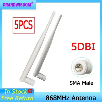 Gws 5 adet 868 mhz anten LoRa 868 MHz Anten Omni Lorawan Antenler İletişim Antenleri SMA Erkek Katlanabilir Mini Anten