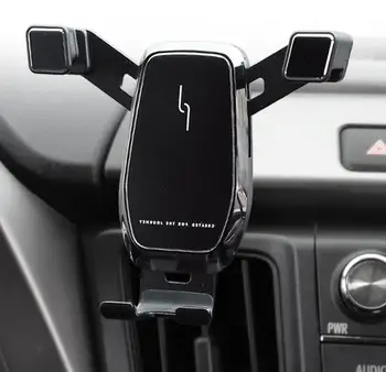 Araba telefon tutucu Toyota RAV4 2014 2015 2016 2017 2018 araba adanmış Cep telefon braketi yerçekimi GPS kablosuz şarj standı