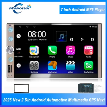 Ptopoyun Android Otomotiv Multimedya MP5 Çalar Bluetooth 2 Din Araba Radyo Ses Stereo Alıcısı VW Kia Ford Toyota Honda