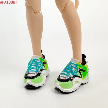 Yeşil Mavi Moda Spor Giyim Ayakkabı Blythe Doll için Sneakers Ayakkabı Neo Blythe 1/6 Dollhouse Aksesuarları Çocuk DIY Oyuncaklar