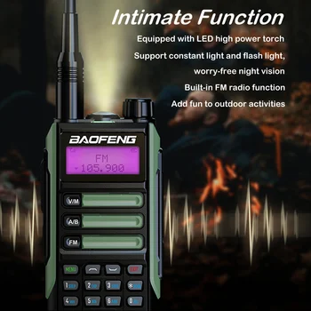2 Paket Baofeng UV16 MAX V2 Walkie Talkie 10W VHF UHF Çift Bant İki Yönlü CB Ham Radyo UV - 16 Taşınabilir Radyo Alıcı-verici UV5R UV10R