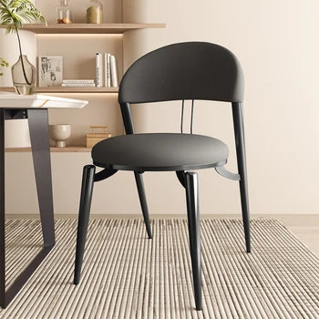 Konferans Modern yemek sandalyeleri Arkalığı Basit Lüks İtalyan yemek sandalyeleri İskandinav Ev Muebles Hogar salon mobilyaları QF50DC