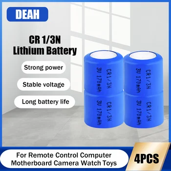 4 ADET 3V CR-1/3N CR 1/3N CR13N DL 1/3N Lityum Pil PLC Bellek Yedek Güç Alarm Kamera Elektrikli Oyuncak İzle Kuru Batteria