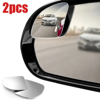 2 adet Araba Kör Nokta Ayna Çerçevesiz Yardımcı dikiz Aynası Oto Motosiklet Evrensel Geniş Açı Ayarlanabilir Küçük Aynalar