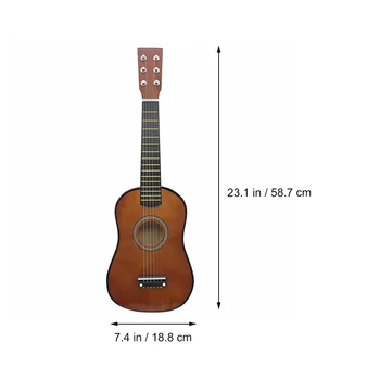 23 İnç Gitar Acemi Yetişkin Oyuncakları Pratik Ahşap Çocuk Instrumentos Musicales Para Adultos