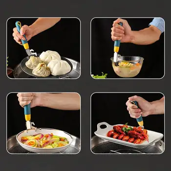 Mutfak gereçleri Anti Haşlanma Kase Metal Klip ısıya Dayanıklı Mutfak Tutucu Bulaşık Kaymaz Anti Haşlanma Eller sabitleme plakası