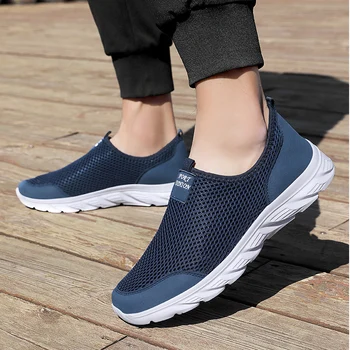Erkek Spor Ayakkabı Rahat Nefes Örgü 2023 Yaz Açık Havada Hafif Anti Kayma Rahat yürüyüş ayakkabıları spor ayakkabılar Erkekler