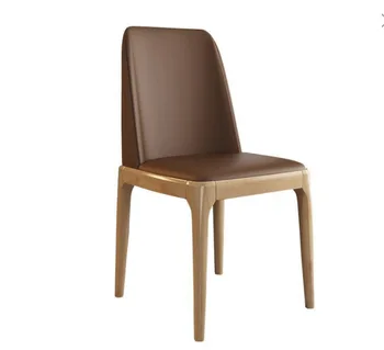 2023 Yıl Yeni Aoliviya Resmi Yeni masif ahşap sandalye ışık lüks yemek masası ve Sandalye Ev Minimalist Modern İskandinav Dinlenme