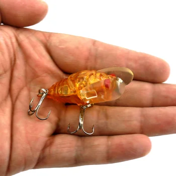 1 adet Biyonik Ağustosböceği Sert Yem Balıkçılık Cazibesi 4 cm / 6g Simülasyon Minnow Balıkçılık Wobblers Crankbait Pesca Böcek Olta Takımı