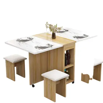 Modern Katlanır yemek masası Küçük Ev Daire Çok Fonksiyonlu Yemek Masaları