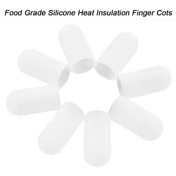 Gıda sınıfı silikon parmak karyolası ısı yalıtım güvenliği kaymaz barbekü Parmak koruma parmak ısı yalıtımı mutfak gereçleri