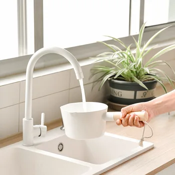 【Zhubai Home】 Plastik Su Pota Banyo Pota Kepçe Kaşık Banyo Saç Yıkama Su Kepçe Fincan Mutfak Aksesuarları