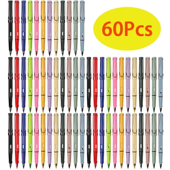 60 Adet Renkli Sınırsız Kalemler 12 Renk Sonsuz Kalem Infinity Kalem Çevre Dostu Kalemler Öğrenci Boyama için