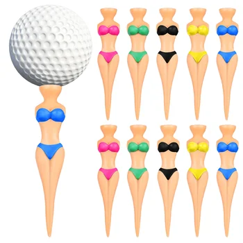 Top Damızlık Golf Düzeltme Standları Uygulama Çivi Parantez Plastik Golf Tees Aksesuarları Komik Kızlar Bikini