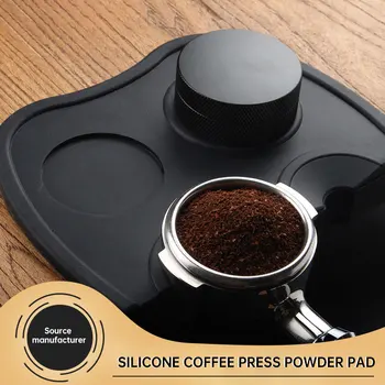 Espresso Kahve Sabotaj Mat İstasyonu Basın Kurcalama Tutucu Köşe Mat Pad Silikon Coffeeware Sıkıştırma barista WDT Araçları