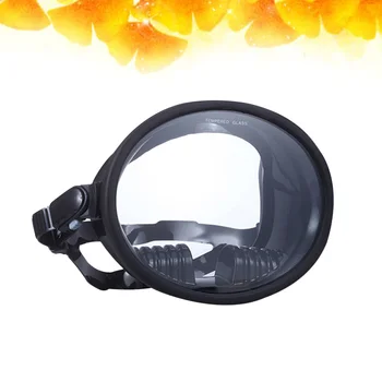 1 adet Tüplü dalış maskesi Geniş alan Dalış gözlüğü Anti-sis yüzücü gözlükleri Dalış Kullanımı Gözlük (Siyah)