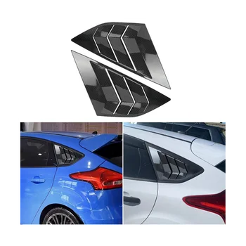 Arka Yan Pencere Panjurları Ford Focus ST RS MK3 Hatchback 2012-2018 Aksesuarları Hava Firar Scoop Kapak, karbon Fiber