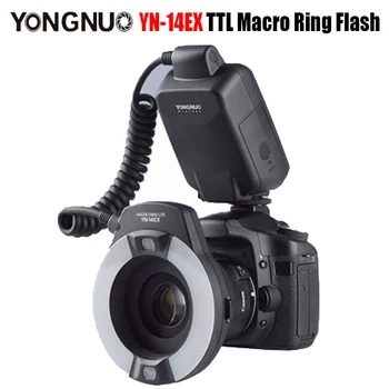 YONGNUO YN - 14EX YN14EX ANA TTL Makro Halka Flaş / led el feneri Adaptör Halkası ile Canon EOS DSLR kameralar olarak Canon MR-14EX