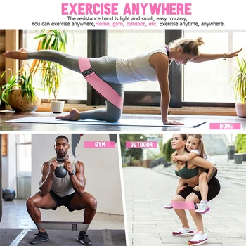 Direnç Bantları Bacaklar ve Popo Kumaş egzersiz döngüsü Bantları Yoga Pilates Rehabilitasyon Fitness ve Ev Egzersiz Gücü Bantları