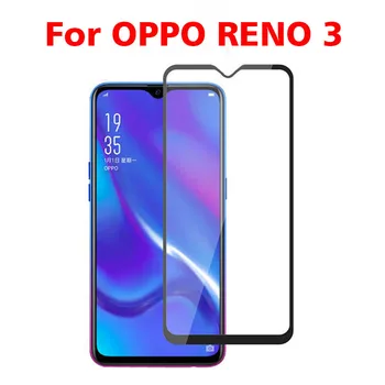 3D Yüksek alüminyum Temperli Cam OPPO Reno 3 İçin tam ekran koruyucu 9H patlamaya dayanıklı Ekran Koruyucu Film İçin OPPO Reno 3