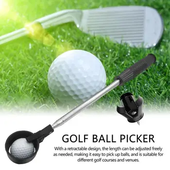 2 ADET Taşınabilir Golf Topu Retriever Teleskopik Golf Topu toplama aracı Golf Aksesuarları Kolay Pick Up Golf Kapmak Aracı Atıcı