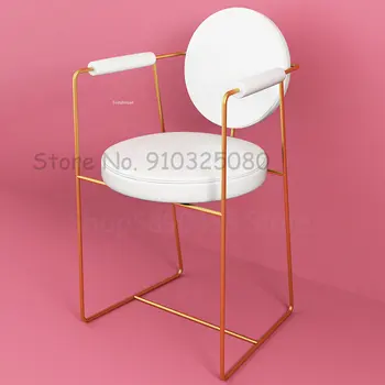 İskandinav Oturma Odası Sandalye Modern Basit Yemek Sandalyesi Oturma Odası Mobilya bilgisayar sandalyesi Soyunma sırtlı sandalye Tasarım Makyaj Dışkı