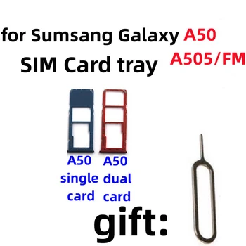 Samsung Galaxy A50 A505/F / m SIM Kart Tepsi Sım kart tutucu Yuvası adaptörü ve Mikro SD Kart Tepsi Tutucu İle Ücretsiz Çıkar Pin