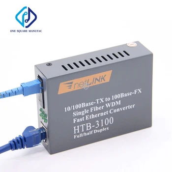 NetLink HTB-3100-B Fiber Optik Medya Dönüştürücü Tek Modlu Tek Fiber 25km SC 10/100M depo envanteri yapın