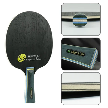 1 adet Ahşap Masa Tenisi Kurulu Bıçak Tabanı 7 Katlı Ping Pong Blade Kürek Alt Plaka Masa Tenisi Raket Ping Pong Yarasa Uzun Saplı