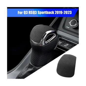Manuel vites topuzu ayar kapağı Audi Q3 RSQ3 Sportback 2019-2023 Shifter Hentbol Kapak Sticker Aksesuarları Koyu