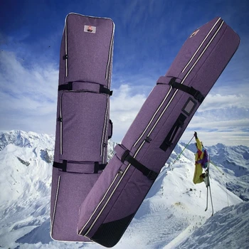 Büyük Kapasiteli Snowboard Çantası İki Çift Snowboard Tek Kartlı Çift Kartlı Kayak ayakkabı çantaları Tekerleksiz