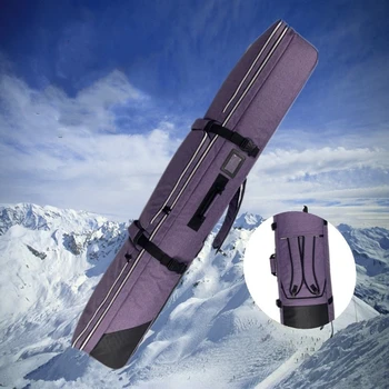 Büyük Kapasiteli Snowboard Çantası İki Çift Snowboard Tek Kartlı Çift Kartlı Kayak ayakkabı çantaları Tekerleksiz