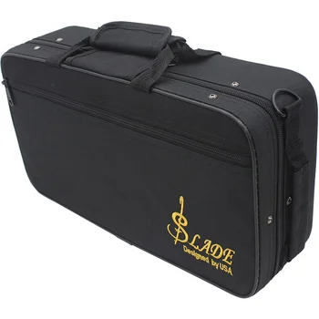 Siyah Kumaş Klarnet Kılıfı Aksesuarları Enstrüman Nefesli Bavul Müzik Taşıma Tutucu Çanta Oxford Saklama Çantası