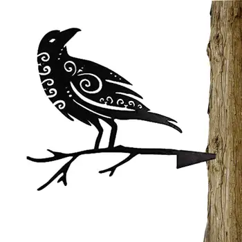Metal Kuş Ağaç Dalı Demir Süs Kuşlar Siluet Kapalı Açık Dekor Hava Koşullarına Dayanıklı Yard Kuşlar Heykelleri