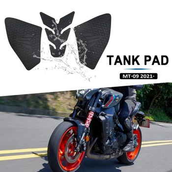 YAMAHA MT-09 MT09 2021 Motosiklet kaymaz Yan Yakıt Deposu Ped Çıkartmalar Su Geçirmez Kauçuk Sticker Fit