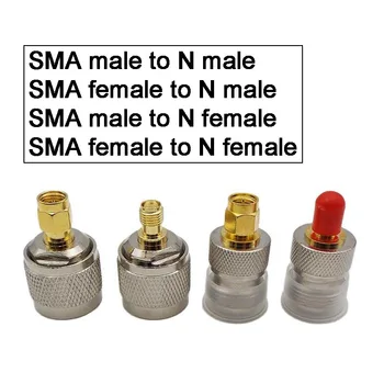 2 adet SMA Erkek Dişi Test Dönüştürücü SMA Erkek Dişi N Erkek Dişi jack konnektörü Tipi adaptör fiş Pirinç Koaksiyel Kablo K5