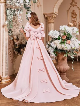 Yeni Özelleştirilmiş A-Line Çiçek Kız Elbise Düğün için Prenses Uzun İlk Communion Elbise Parti Pageant Balo Abiye Boyutu 1-16T