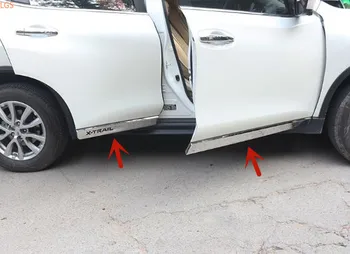 Nissan X-trail 2014-2020 için paslanmaz çelik araba kapı pervazı şerit makale Kaporta dekorasyon şerit anti-scratch araba aksesuarları