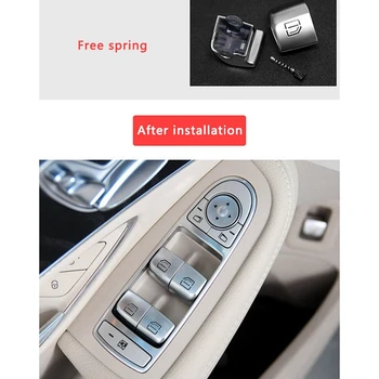 2 Adet Araba İç pencere camı Kaldırıcı Düğmesi Anahtarı Mercedes Benz C Sınıfı İçin W205 C180 C200 C260 C300 C63 W204 2 & 4