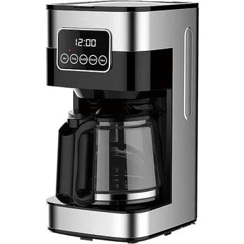 10 Fincan Programlanabilir kahve makineleri Mini Kahve Makinesi Sürahi, Elektrikli Kahve Makinesi, Mini cezve