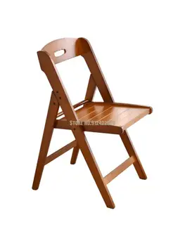 Kalınlaşmak Katlanır Sandalye Ev katı ahşap Basit İskandinav Yemek Sandalyesi Katlanır Sandalye Sandalye sırtlı sandalye Taşınabilir Ofis Ahşap