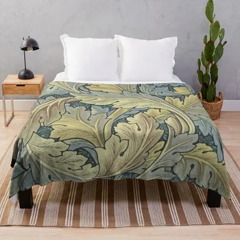 William Morris Acanthus Yaprakları Atmak Battaniye Yaz Yatak Battaniye yatak çarşafları Güzel Battaniye