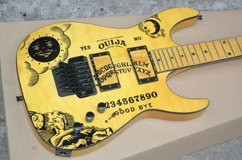 Klasik ESP Elektro Gitar, Çift Vibrato Sistemi, Sarı