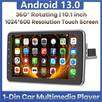 10.1 inç Android 13 Döndür Android Ekran Araba Radyo Android 1Din Carplay Autoradio Multimedya Oynatıcı BT GPS Navigasyon AutoRadio