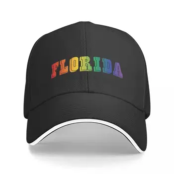 Florida Gay Pride Gökkuşağı Eğlenceli Beyzbol Şapkası Dağcılık Şapka Lüks Marka kadın Plaj Vizör erkek