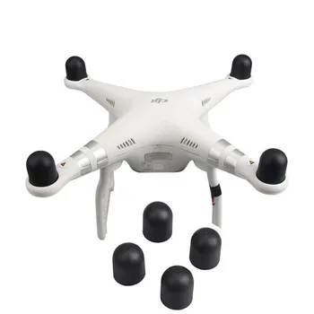 4 Adet Kamera drone motoru koruyucu bone Kapak Yumuşak silikon kılıf Koruyucu DJI Phantom 3 4 Phantom 4 pro Aksesuarları