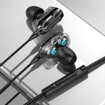 Kulakiçi Kablolu Oyun mikrofonlu tekli kulaklıklar Gürültü Izole 3.5 mm Jack Kulak Kulaklık PC Oyun Cihazı Cep Telefonu Akıllı