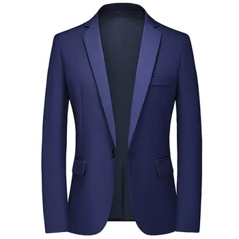 2023 Moda Yeni erkek Rahat Butik İş Düz Renk Düğün Takım Elbise Blazers Ceket Elbise Ceket